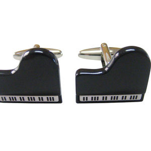 Black Musical Piano Cufflinks